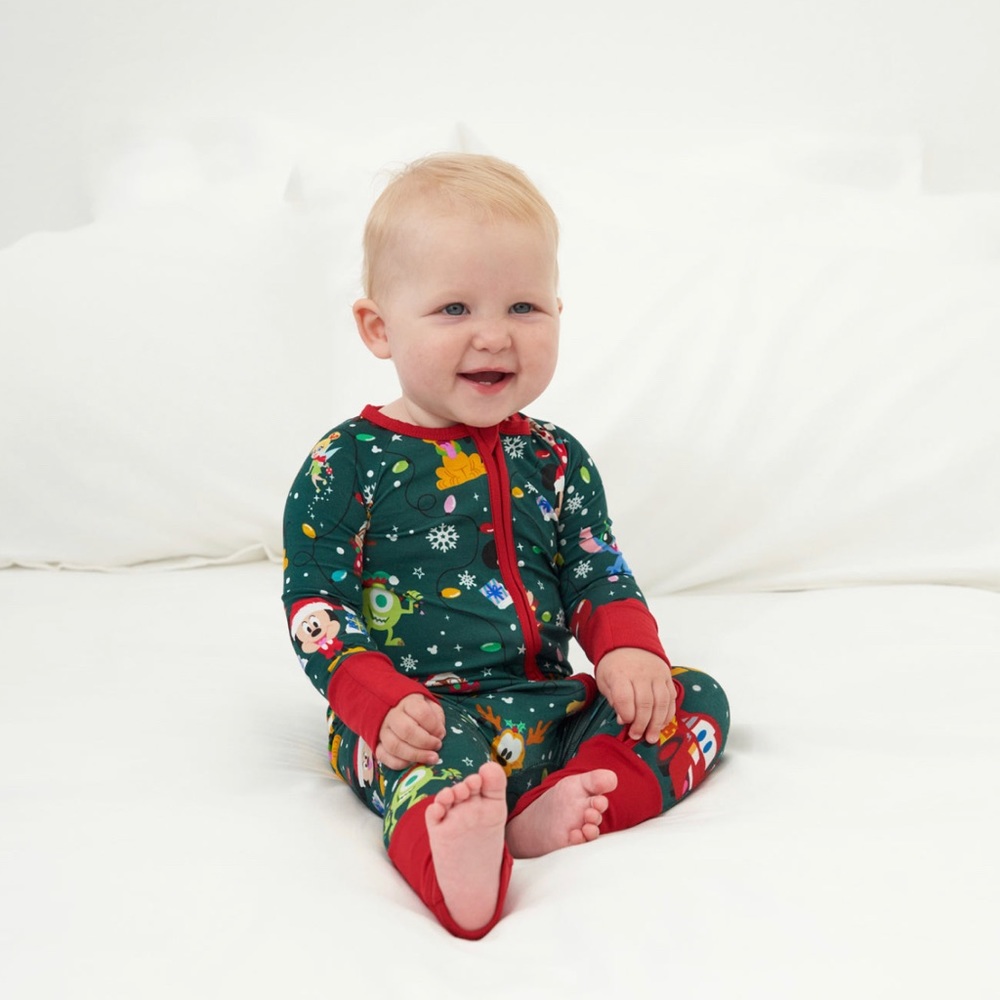 Little Sleepies // Christmas Party Zippy // 3-6 months